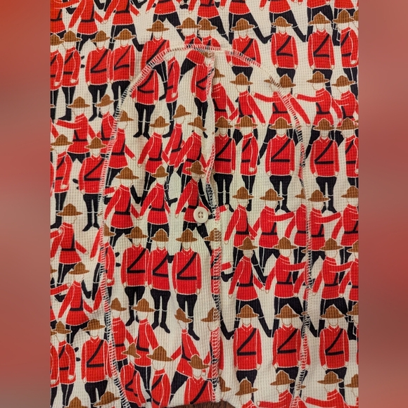 Arborist Adult Onesie Unisex Medium 5"4-5"8 RCMP Mountie Red Serge print NWT - Picture 9 of 10